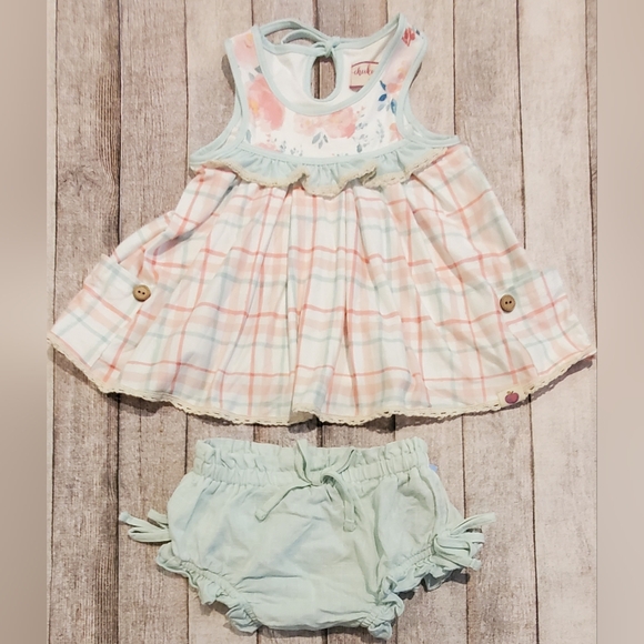 Cheeky Plum Baby Girls 12-18M Two 2 Piece Sets Bundle Lot VVGUC - Picture 2 of 9
